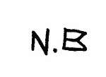 Indiscernible: monogram (Read as: NB)
