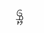 Indiscernible: monogram (Read as: GB)