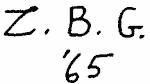 Indiscernible: monogram (Read as: ZBG)
