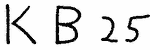 Indiscernible: monogram (Read as: KB)