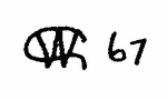 Indiscernible: monogram, symbol or oriental (Read as: CW, WC, W)
