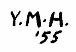 Indiscernible: monogram (Read as: YMH)