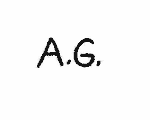 Indiscernible: monogram (Read as: AG)