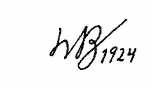 Indiscernible: monogram, illegible (Read as: WB, WR)