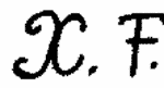 Indiscernible: monogram (Read as: XF)