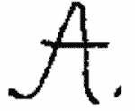 Indiscernible: monogram (Read as: A)