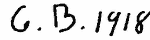 Indiscernible: monogram (Read as: GB)