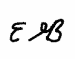 Indiscernible: monogram (Read as: EEB, EHB, EB)