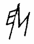 Indiscernible: monogram (Read as: EM)