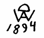 Indiscernible: monogram (Read as: DAW, WAD, A, AW,)