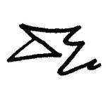 Indiscernible: monogram, illegible, symbol or oriental (Read as: DE)