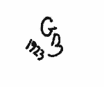 Indiscernible: monogram (Read as: GB)