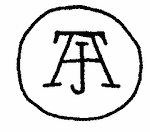 Indiscernible: monogram (Read as: AJ, JA, JH) Indiscernible: monogram (Read as: AJ, JA, JH)