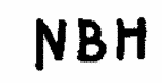 Indiscernible: monogram (Read as: NBH)