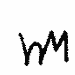 Indiscernible: monogram (Read as: WM)