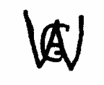 Indiscernible: monogram (Read as: GAW, AWG)