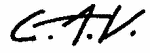 Indiscernible: monogram (Read as: CAV)