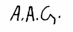 Indiscernible: monogram (Read as: AAG)