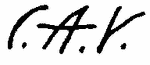 Indiscernible: monogram (Read as: CAV)