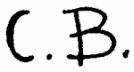Indiscernible: monogram (Read as: CB)