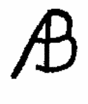 Indiscernible: monogram (Read as: AB)