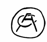 Indiscernible: monogram, symbol or oriental (Read as: CA, AC, CAO)