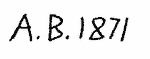 Indiscernible: monogram (Read as: AB)