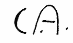 Indiscernible: monogram (Read as: CA)