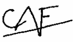 Indiscernible: monogram (Read as: CAF, GAF)