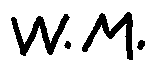 Indiscernible: monogram (Read as: WM)