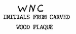 Indiscernible: monogram (Read as: WNC)