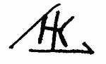 Indiscernible: monogram, symbol or oriental, cyrillic (Read as: NK, THK, HK, TK,)