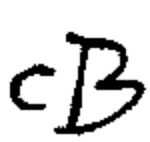 Indiscernible: monogram (Read as: CB)