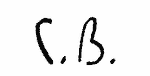 Indiscernible: monogram (Read as: CB)