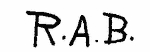 Indiscernible: monogram (Read as: RAB)