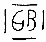 Indiscernible: monogram (Read as: GB)