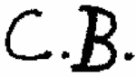 Indiscernible: monogram (Read as: CB)
