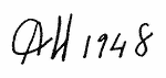 Indiscernible: monogram (Read as: CAH, AH, DH)