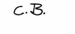 Indiscernible: monogram (Read as: CB)