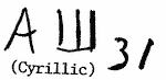 Indiscernible: cyrillic (Read as: AW, AIII)