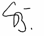 Indiscernible: monogram, illegible (Read as: CB)