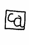 Indiscernible: monogram (Read as: CA)