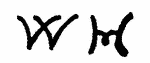 Indiscernible: monogram (Read as: WM, WH, VVM)