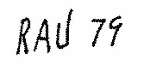 Indiscernible: monogram (Read as: RAU)