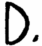Indiscernible: monogram (Read as: D)