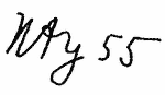 Indiscernible: monogram, symbol or oriental (Read as: NAY, WAY)