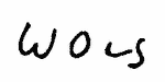 Indiscernible: monogram (Read as: WOLS)