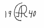 Indiscernible: monogram (Read as: CAR, AR)