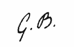Indiscernible: monogram (Read as: GB)