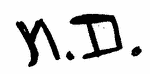 Indiscernible: monogram (Read as: ND, MD)